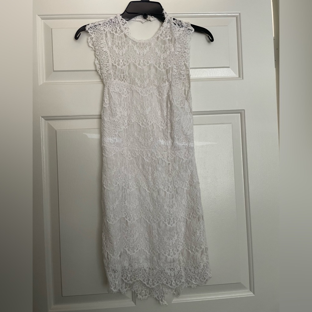 White, Open Back Free People Dress